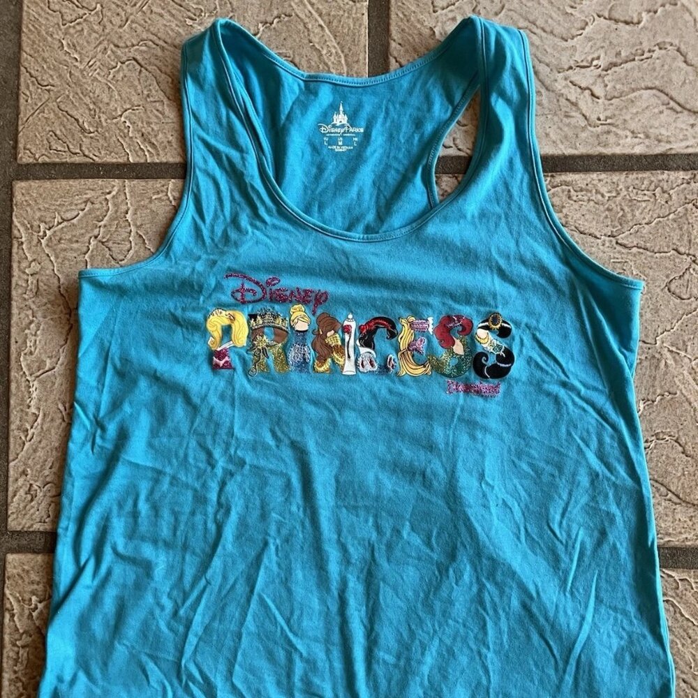 Disney Princess Turquoise Tank Top